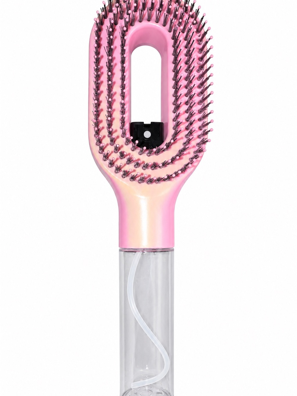 2-in-1 Pink Detangling Hair Brush with Built-In Mist Spray – New in Box